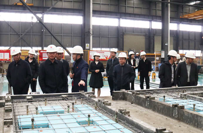 吉安市吉州區(qū)副區(qū)長彭忠康攜調研團到市政遠大公司調研裝配式建筑