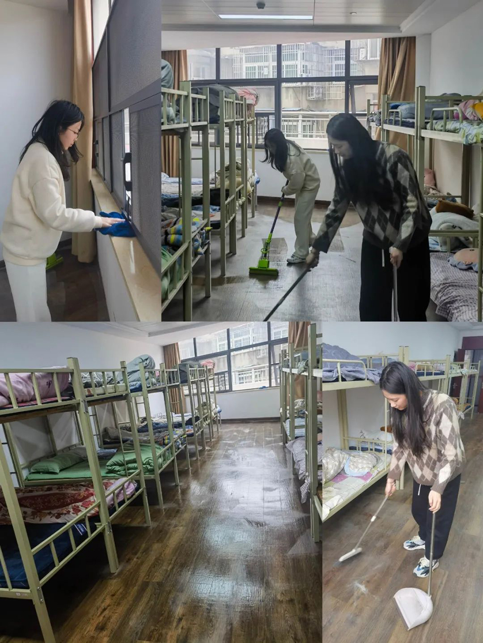 機(jī)關(guān)團(tuán)支部組織志愿者開展“扮靚新宿舍，溫情暖人心”集中清掃活動(dòng)